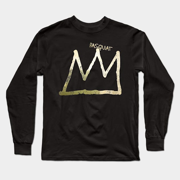 basquiat silver kecil Long Sleeve T-Shirt by dance girl and mousse podcast